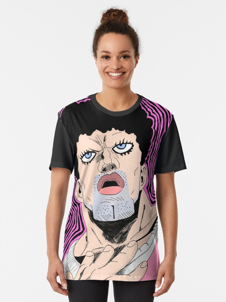 Puri Puri Prisoner from One Punch Man anime graphic t-shirt design - Women