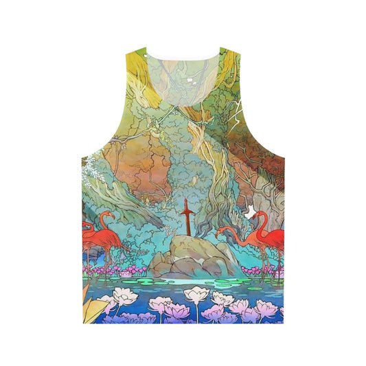 Unisex sword fantasy tank top