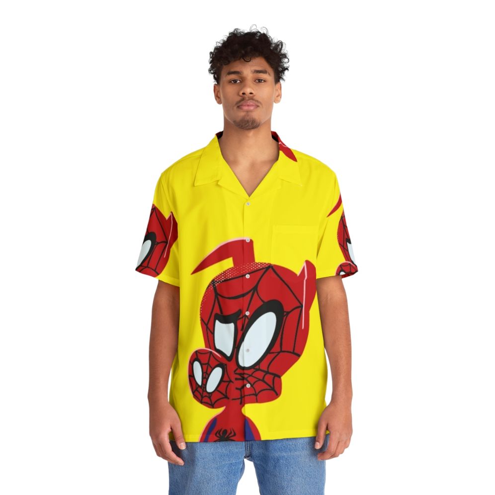 Spider-Man: Into the Spiderverse Spider Ham Hawaiian Shirt - People Front