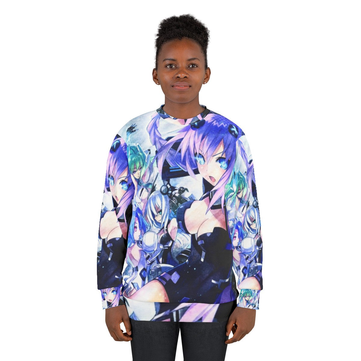 Hyperdimension Neptunia Sweatshirt featuring the character Neptune - women