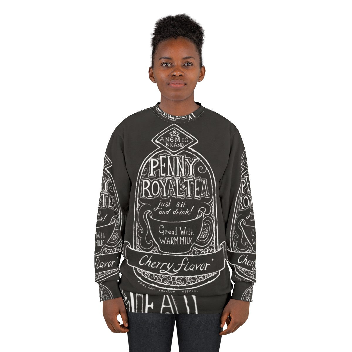 Pennyroyal Tea Sweatshirt with Nirvana Grunge Illustrated Lyrics - women