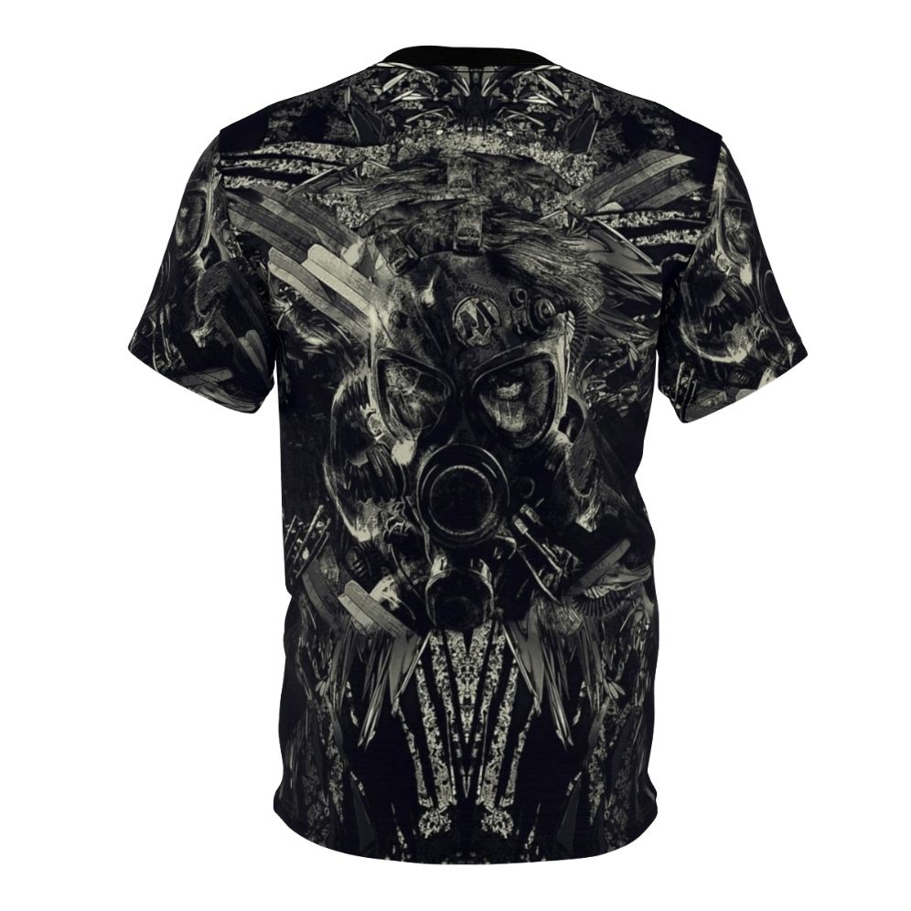 Post-apocalyptic sci-fi digital art design on a t-shirt - Back