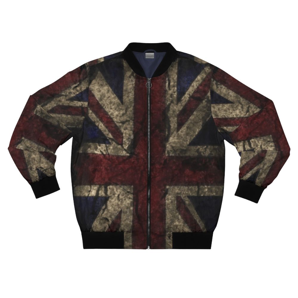 Vintage British-Inspired Bomber Jacket