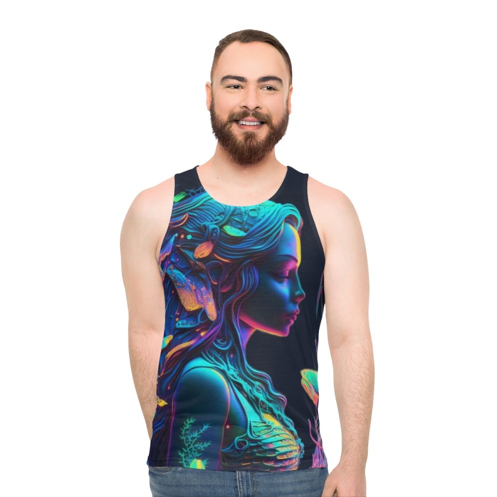 Mythical sea creatures unisex tank top - men