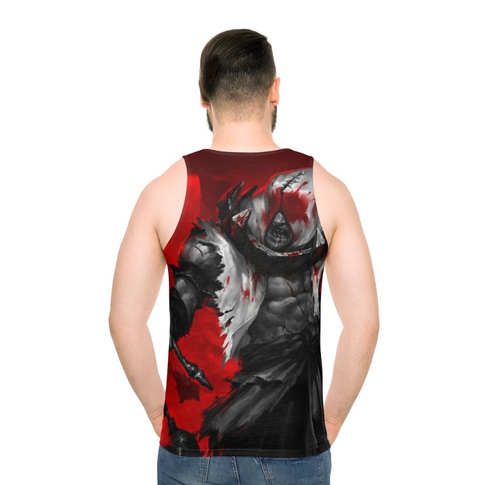 The Repentant Unisex Tank Top, a dark fantasy inspired design - men back