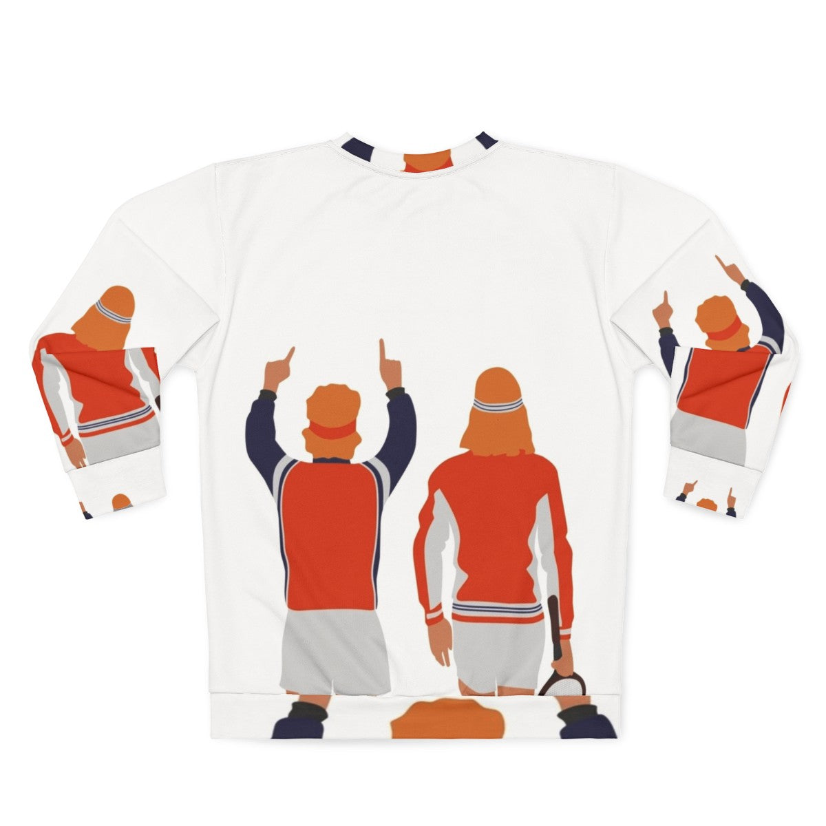 Borg McEnroe Tennis Player Sweatshirt - Back