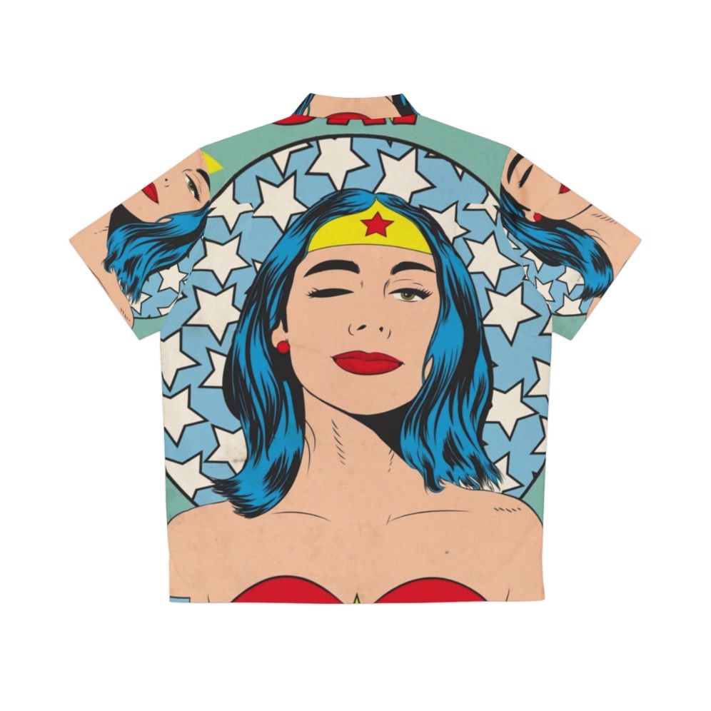 Yuri G PJ Harvey Superwoman Hawaiian Shirt - Back