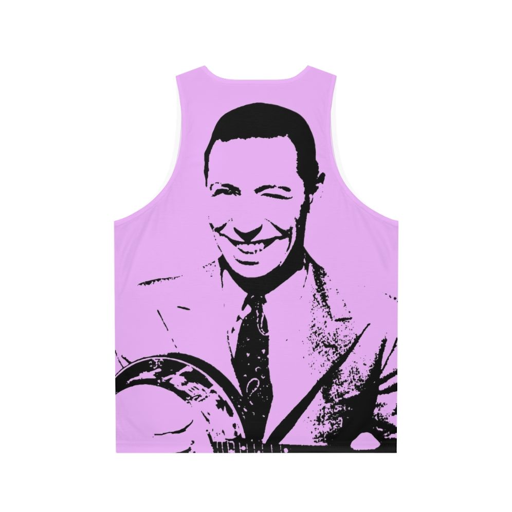 Vintage Ukulele King George Formby Unisex Tank Top - Back