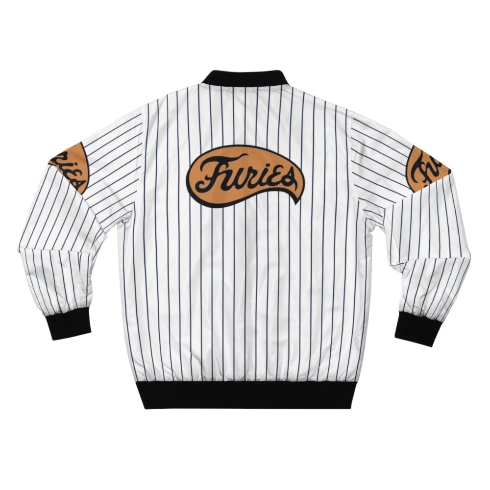 The Warriors Furies Bomber Jacket featuring iconic 80s movie design - Back