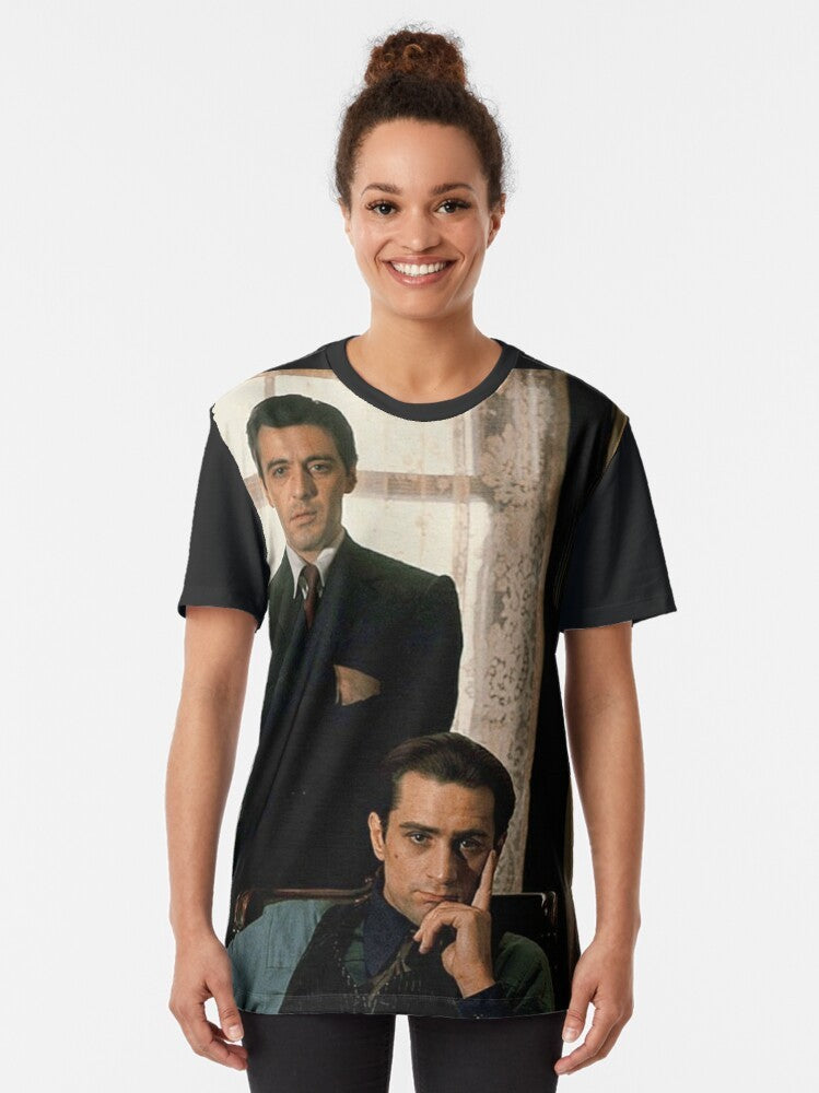 The Godfather movie graphic t-shirt featuring Al Pacino and Robert De Niro - Women