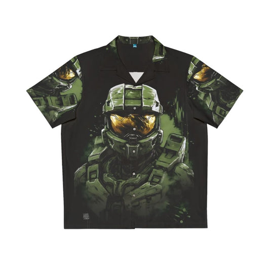 Master Chief Halo Themed Hawaiian Shirt