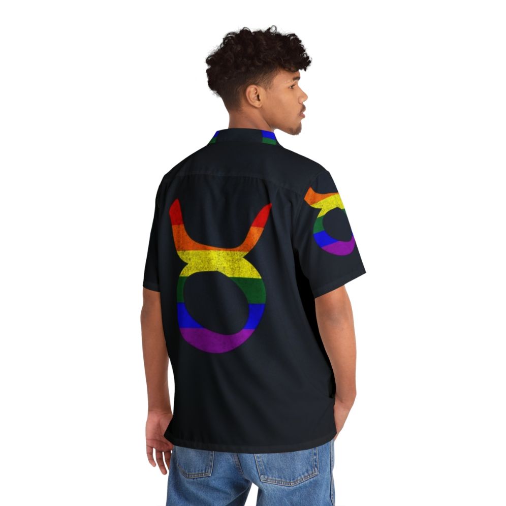 Taurus zodiac LGBTQ pride Hawaiian shirt - People Back