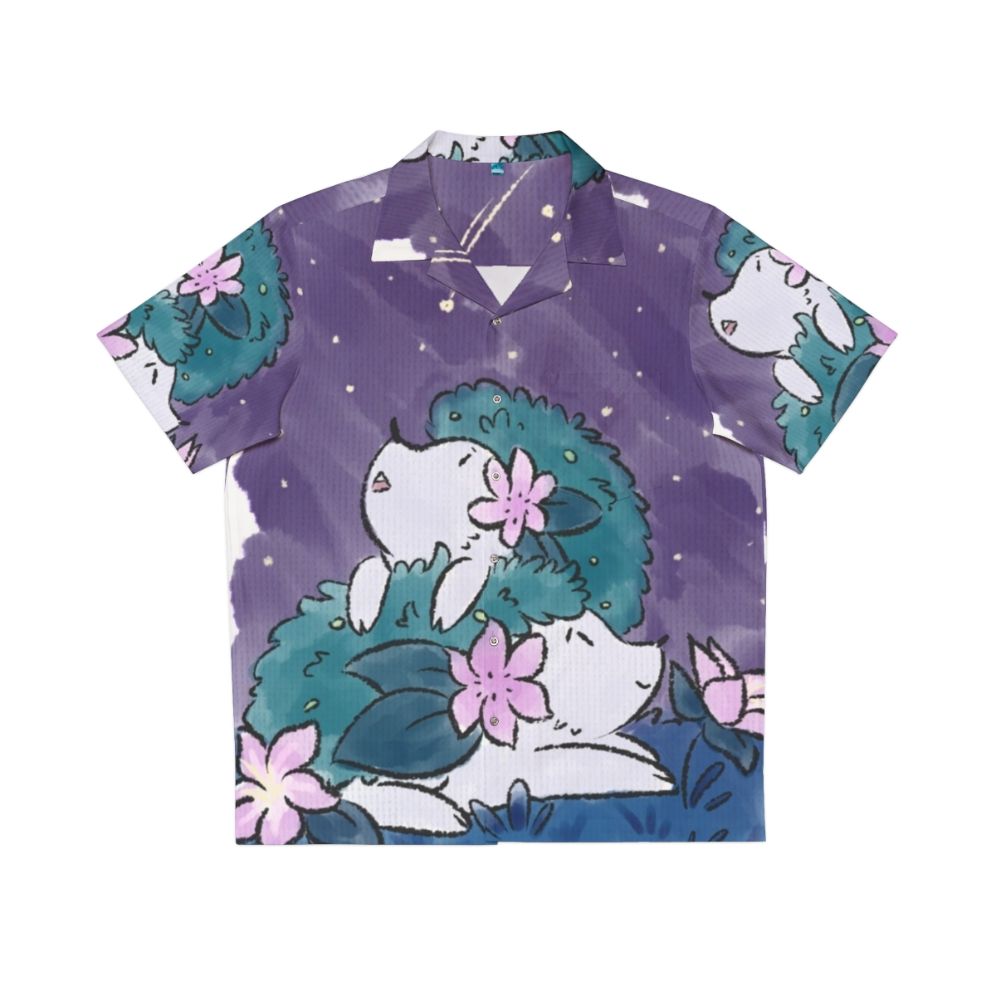 Shaymin Hawaiian Shirt with Hedgehog Design