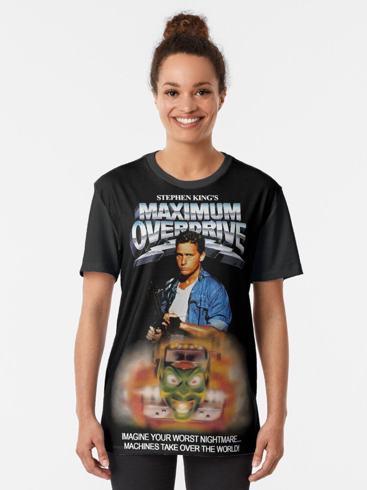 Maximum Overdrive (1986) horror cult classic graphic t-shirt - Women