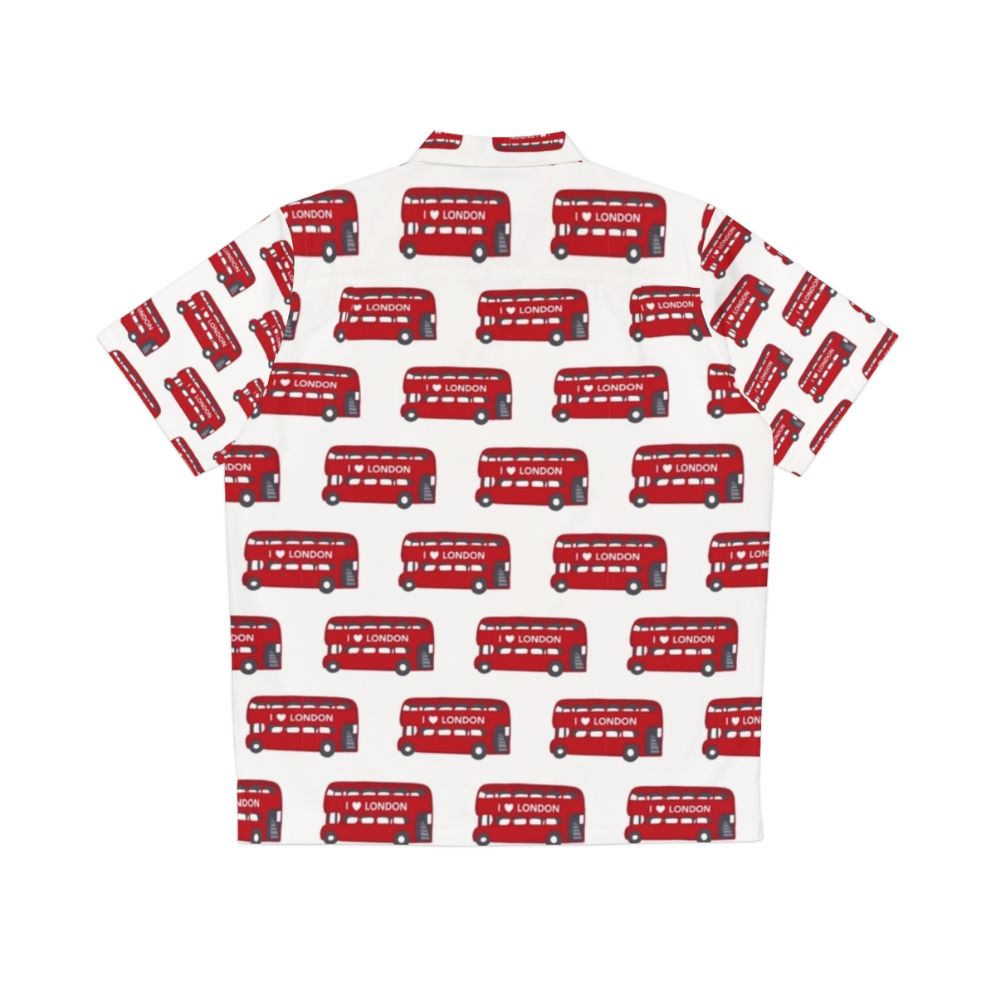 London bus pattern Hawaiian shirt - Back