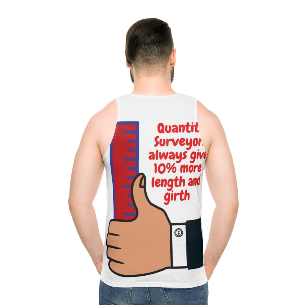 Funny Quantity Surveyor Tank Top - men back