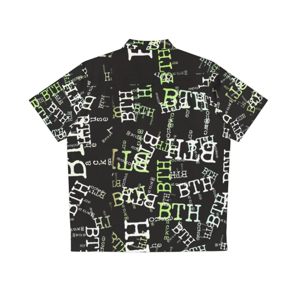 Backaethehouse Hawaiian Chef Shirt with Tropical Pattern - Back