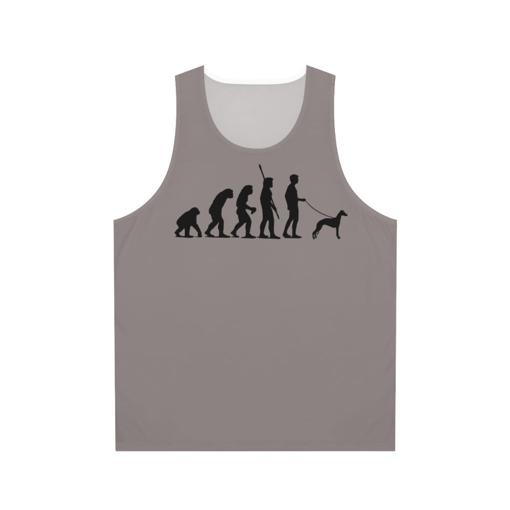 Unisex Tank Top Featuring Dog Breed Evolution Design