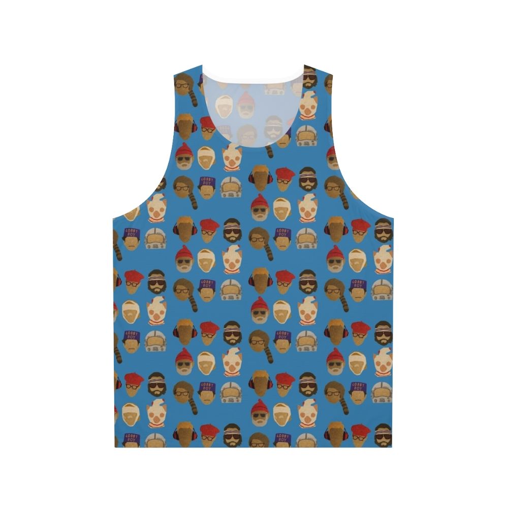 Wes Anderson inspired unisex tank top