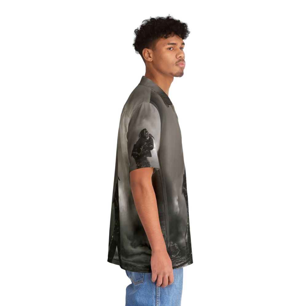 Playboi Carti Hawaiian Shirt with Black and White Pattern - People Pight