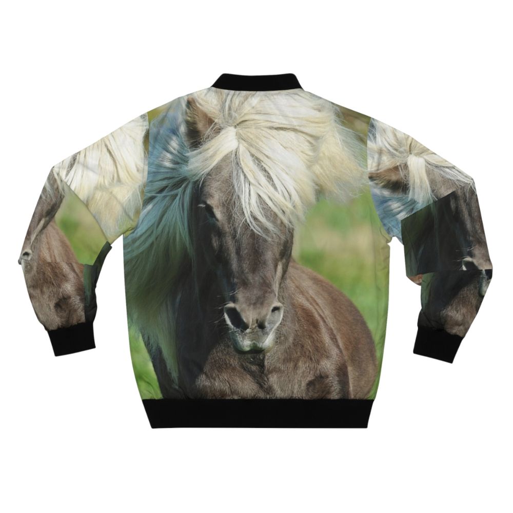 Windfarben Icelandic Horse Bomber Jacket - Back