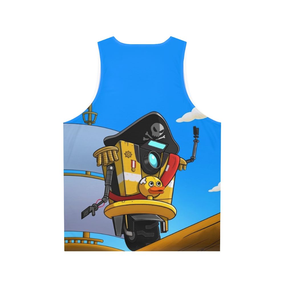 Borderlands Claptrap Pirate Minion Unisex Tank Top - Back