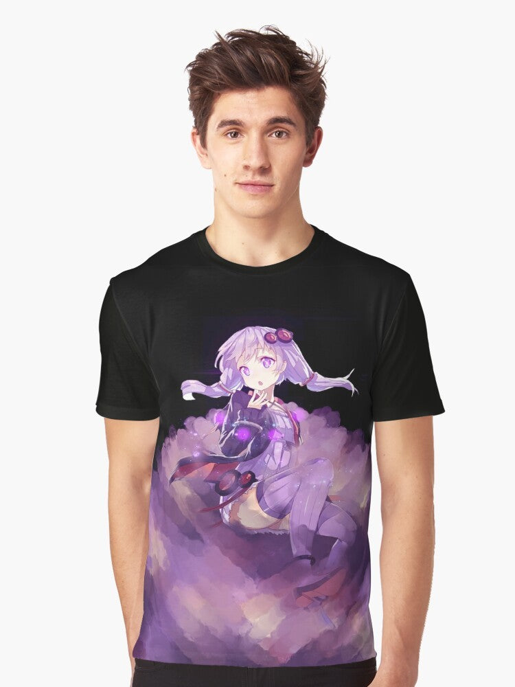 Yuzuki Yukari Vocaloid anime graphic design printed on a t-shirt - Men