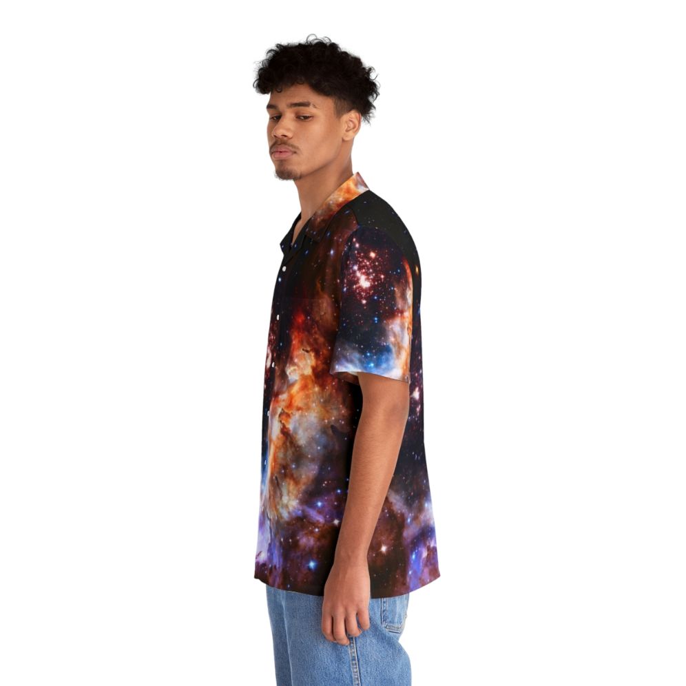 Westerlund 2 Hawaiian shirt featuring a cosmic galaxy design - People Left