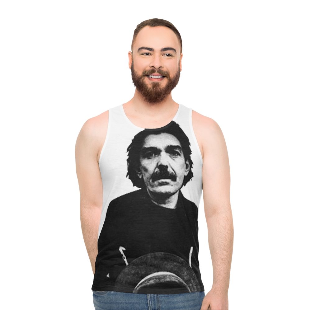 Avant garde unisex tank top with Captain Beefheart inspired design - men