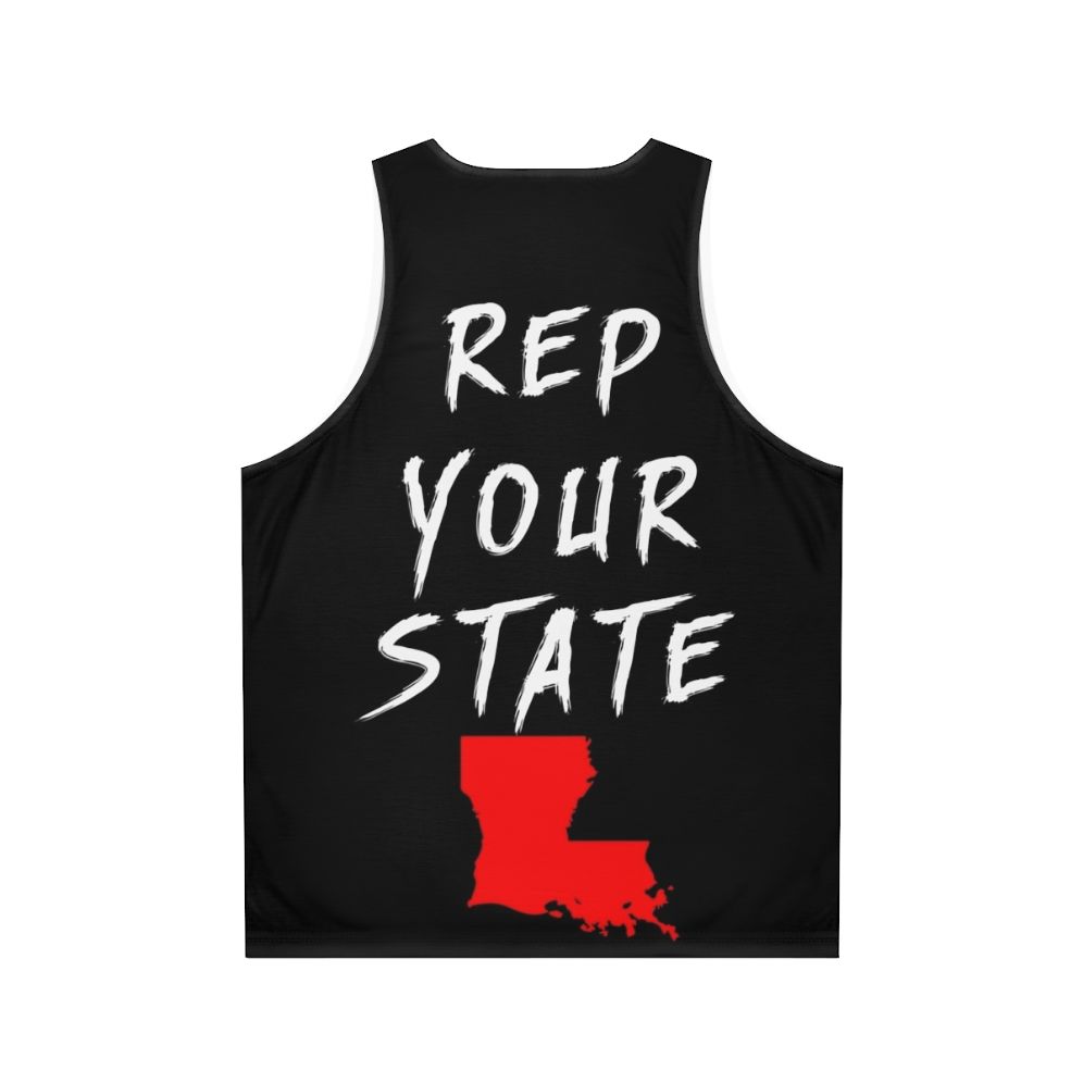 Unisex Louisiana State Pride Tank Top - Back