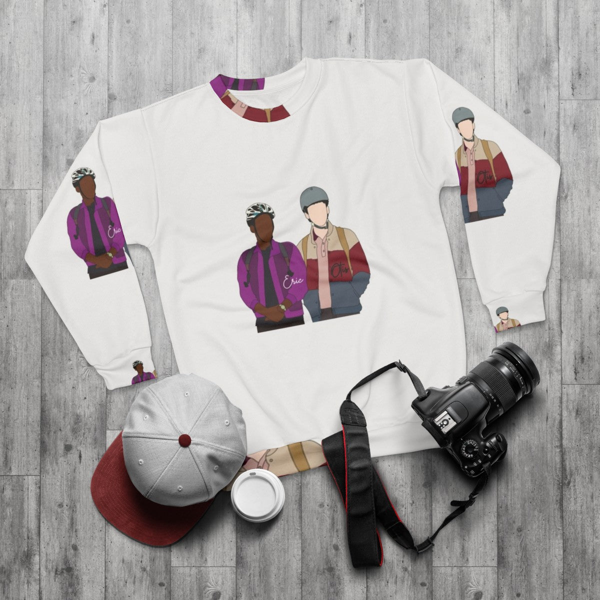 Sex Education Otis and Eric Sweatshirt - flat lay