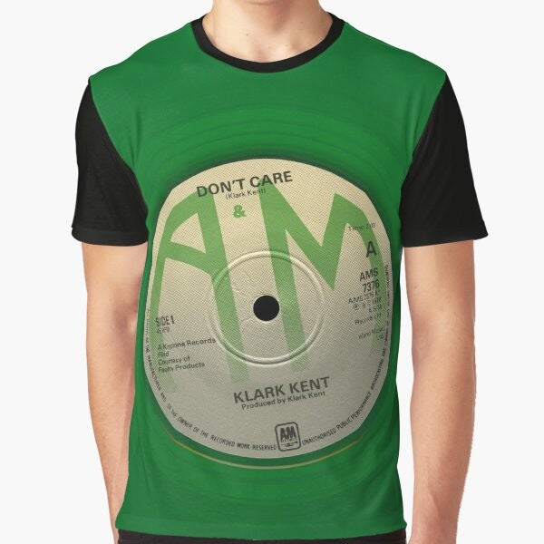 Don't Care - Klark Kent 1980s 45RPM Graphic T-Shirt