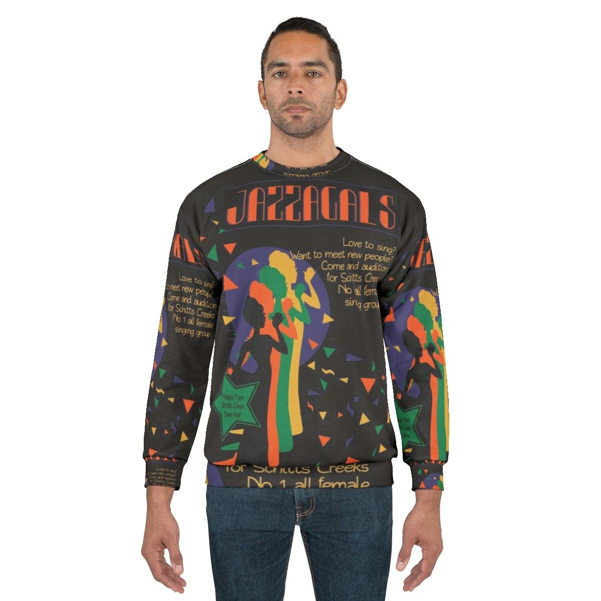 Schitts Creek Funny Sweatshirt featuring Jazzagals Poster and Moira Rose - men