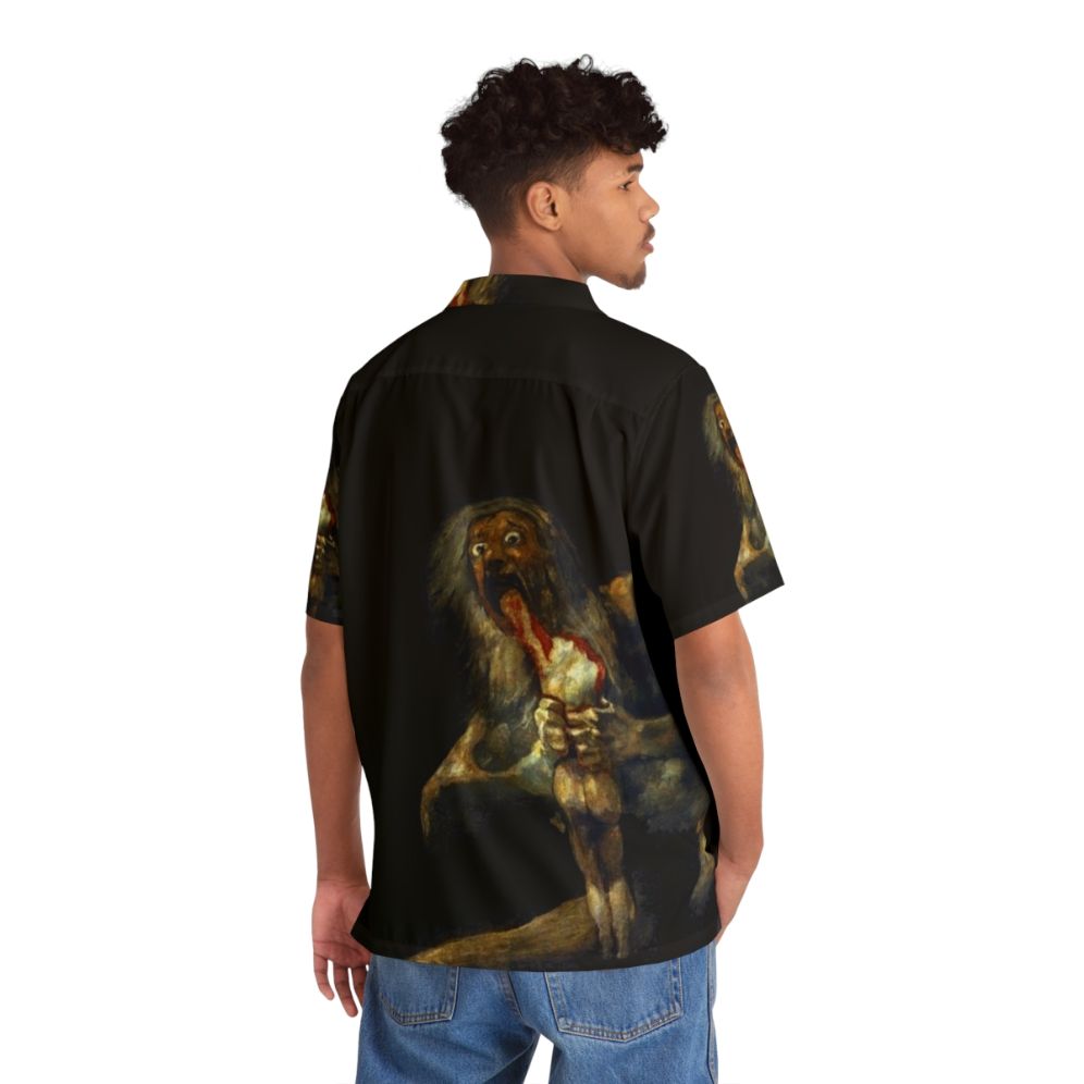 Saturn devouring his son mythological creature Hawaiian shirt - People Back