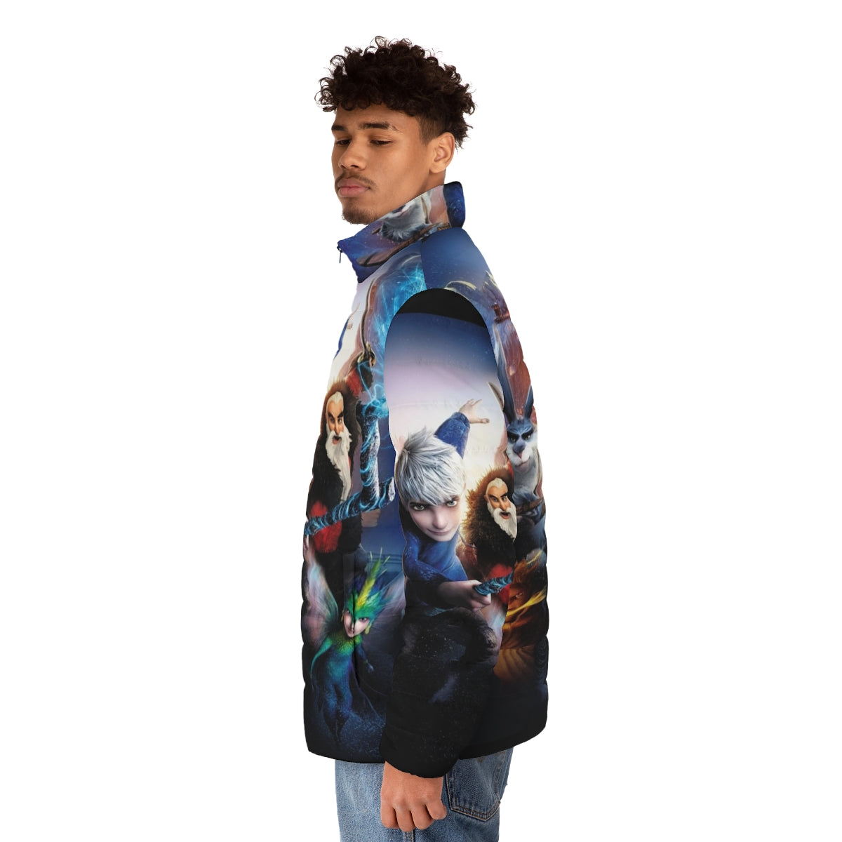 Rise of the Guardians Puffer Jacket featuring Jack Frost - men side left