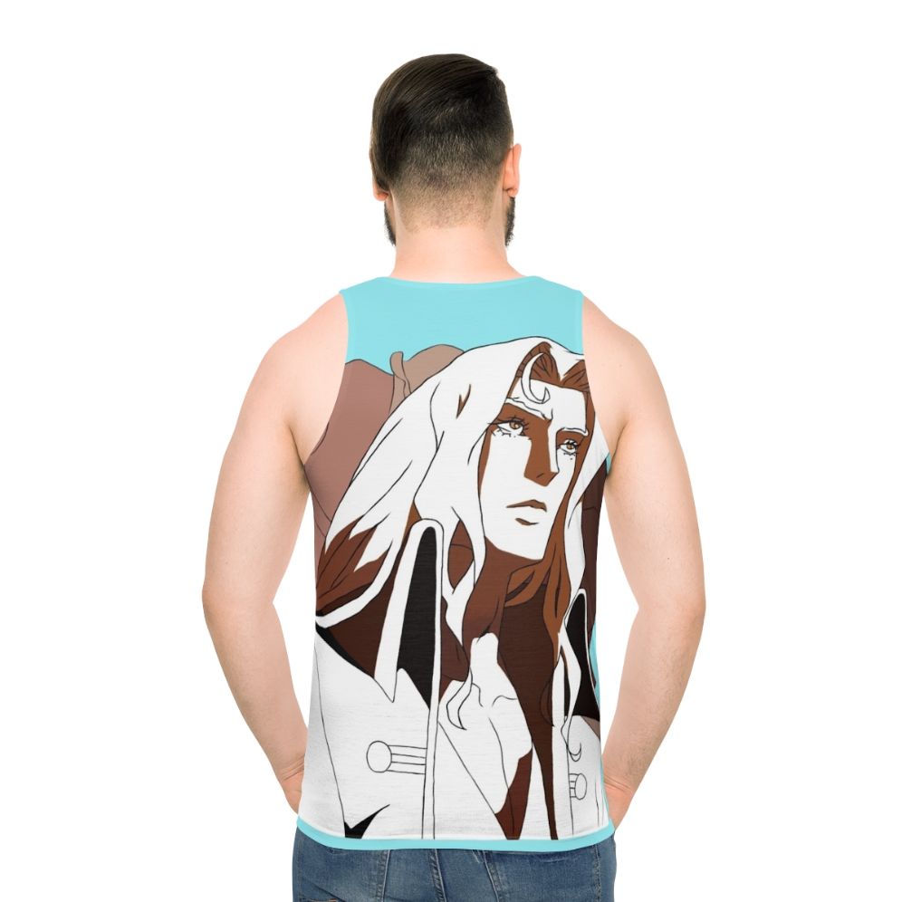 Castlevania Alucard Unisex Tank Top - men back