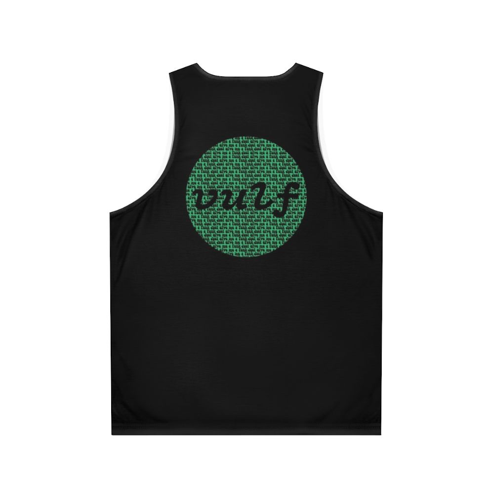 Vulfpeck green circle print unisex tank top - Back