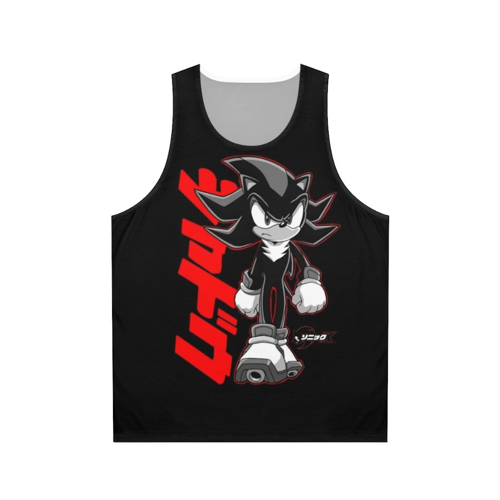 Sonic and Shadow anime inspired graphic unisex tank top