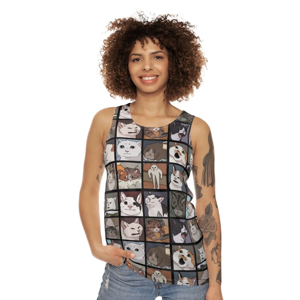 Meme Cats 2.0 Unisex Tank Top - women