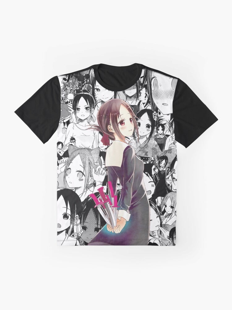 Kaguya-sama Love is War Collage Graphic T-Shirt featuring characters from the manga and anime series - Flat lay