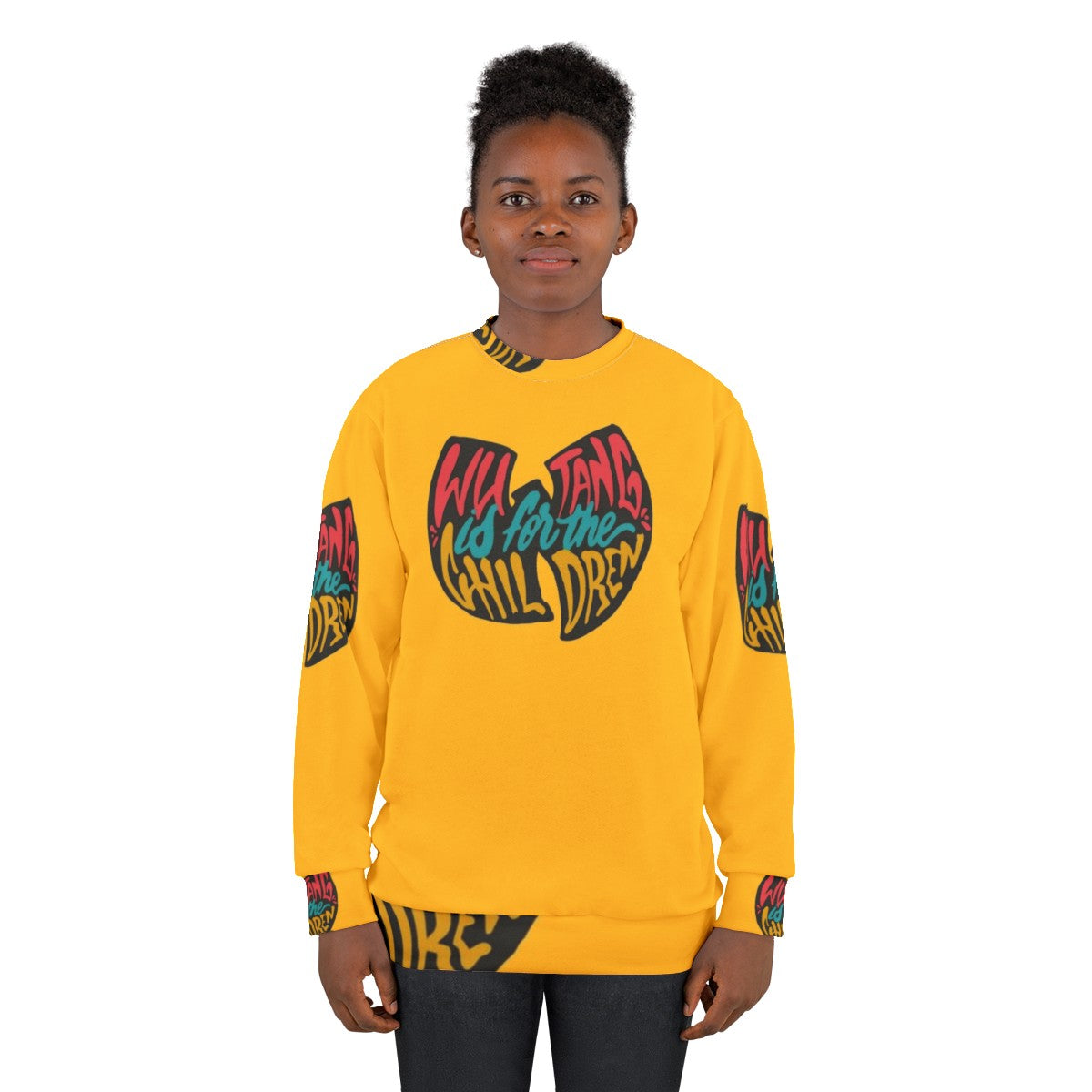 Black 'Children' sweatshirt for hip hop music fans - women