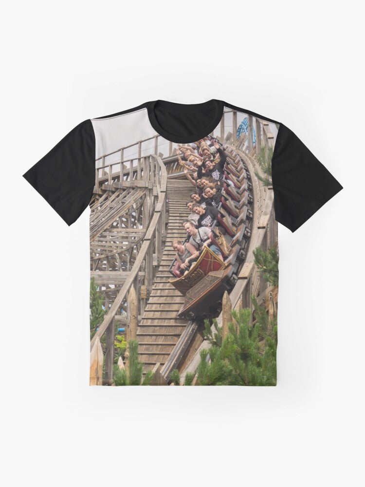 Wooden Europa Park Graphic T-Shirt - Flat lay