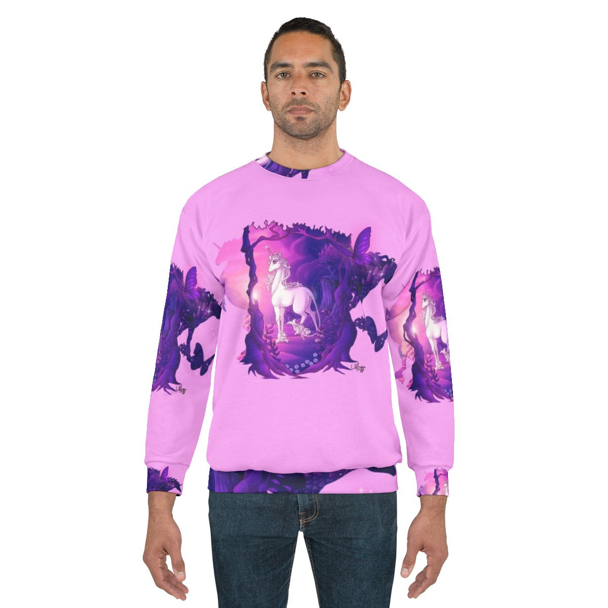 The Last Unicorn Sweatshirt featuring the mythical creature Amalthea - men