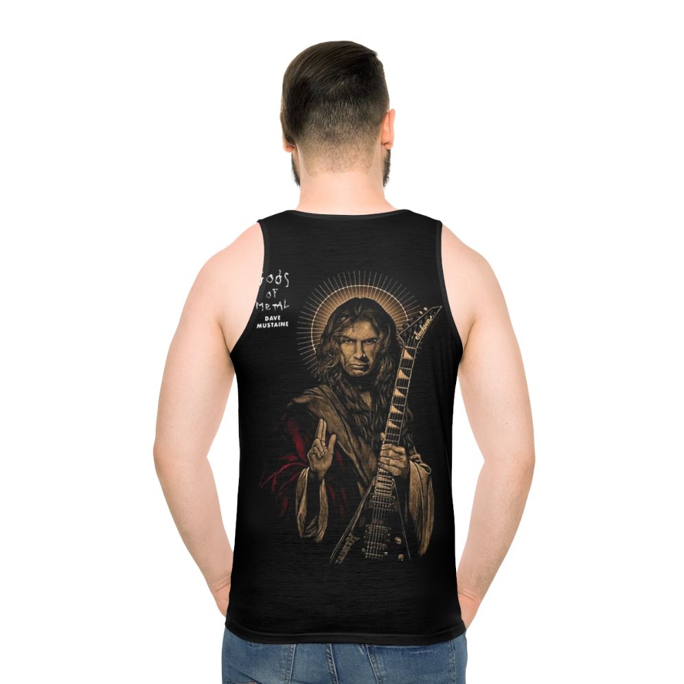 Vintage God of Metal British Band Tank Top - men back