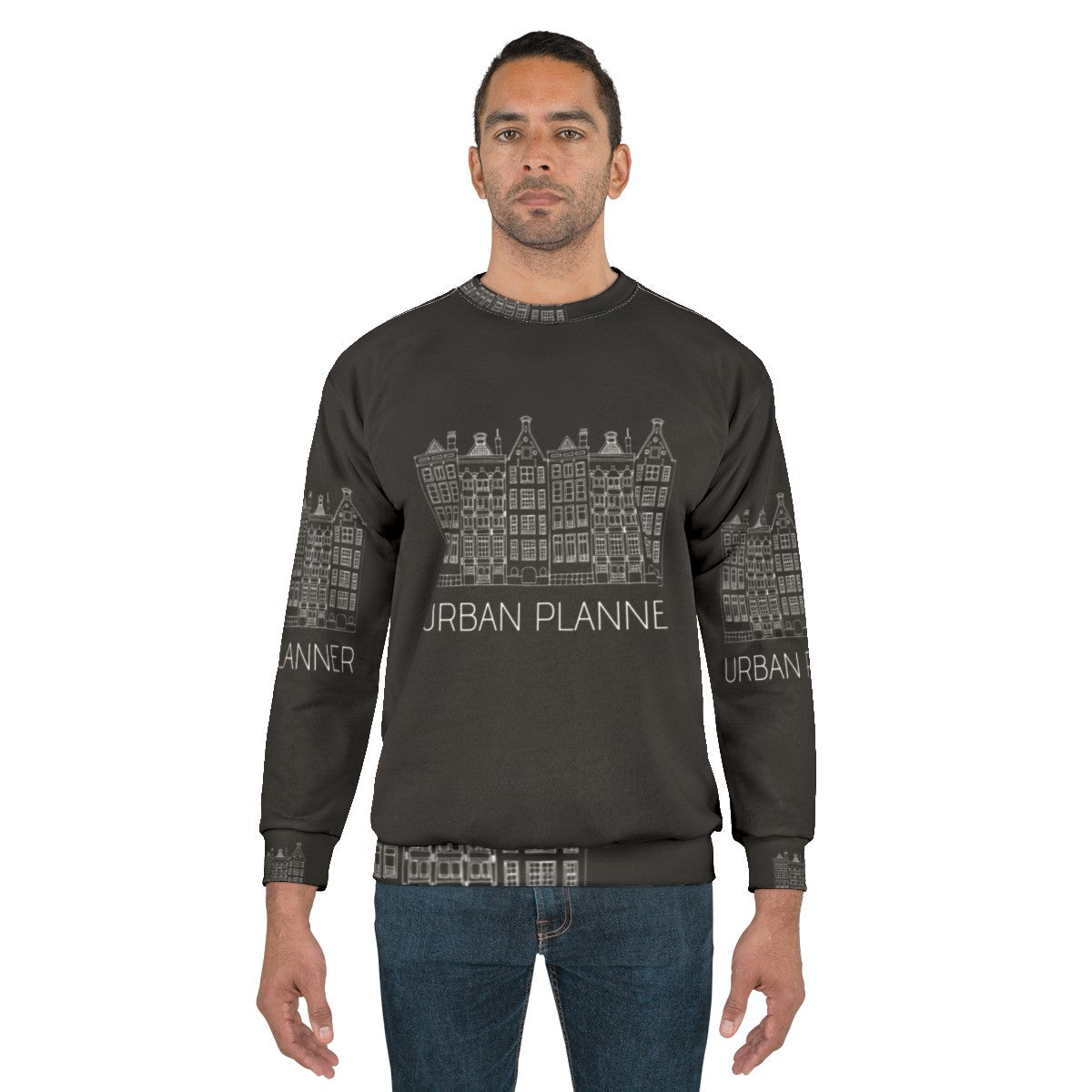 Urban Planner Sweatshirt with City Planning and Architecture Graphic - men