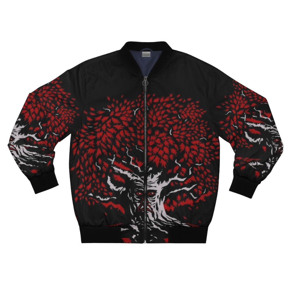 Winterfell Weirwood Game of Thrones Bomber Jacket with direwolf design