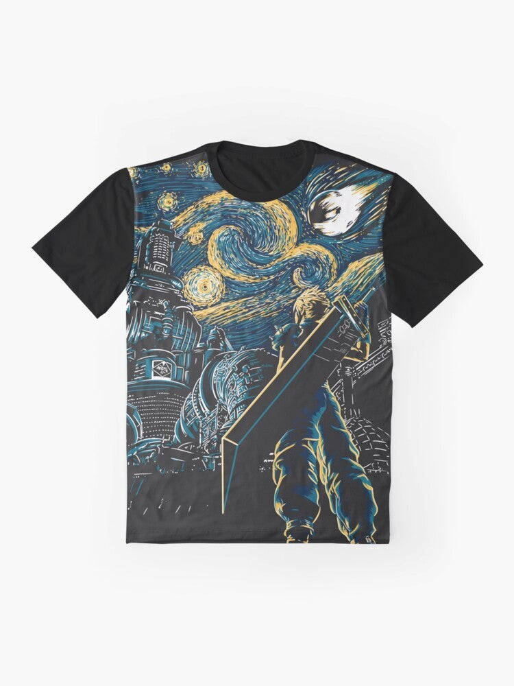 Final Fantasy VII Remake Cloud Strife Unisex Graphic T-Shirt - Flat lay