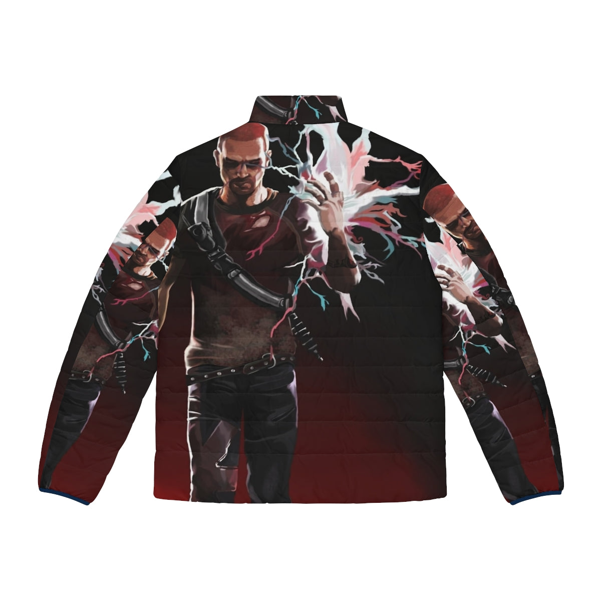 Cole Mcgrath Evil Painting Puffer Jacket - Back