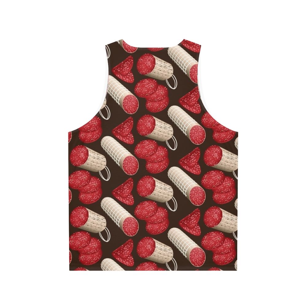 Salami time unisex tank top - Back