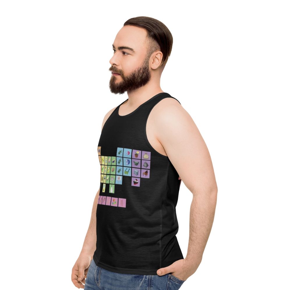 Periodic table of gags unisex tank top - men side